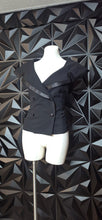 Load image into Gallery viewer, Black double breast vest                  sz
