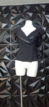 Load image into Gallery viewer, Black double breast vest                  sz
