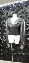 Load image into Gallery viewer, Akira metallic corset top             sz 1xl
