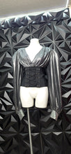 Load image into Gallery viewer, Akira metallic corset top             sz 1xl
