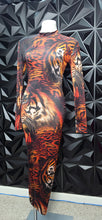 Load image into Gallery viewer, Tiger dress                     sz med, fitting sm/med
