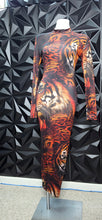 Load image into Gallery viewer, Tiger dress                     sz med, fitting sm/med
