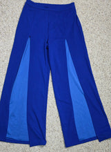 Load image into Gallery viewer, Shein blue high waist split pants                    sz large, 10/12
