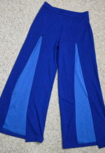 Load image into Gallery viewer, Shein blue high waist split pants                    sz large, 10/12
