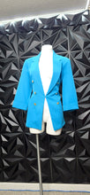 Load image into Gallery viewer, Carol Wren blue blazer             sz large
