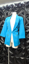 Load image into Gallery viewer, Carol Wren blue blazer             sz large
