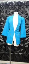 Load image into Gallery viewer, Carol Wren blue blazer             sz large
