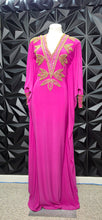 Load image into Gallery viewer, Pink beaded bodycon dress            sz med-large (up to sz 14)
