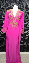 Load image into Gallery viewer, Pink beaded bodycon dress            sz med-large (up to sz 14)
