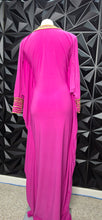 Load image into Gallery viewer, Pink beaded bodycon dress            sz med-large (up to sz 14)
