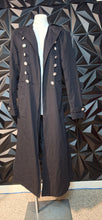 Load image into Gallery viewer, Long black open front duster            sz large
