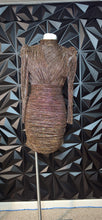 Load image into Gallery viewer, Sheike mettallic bodycon dress             sz 6
