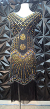 Load image into Gallery viewer, Babeyond sequin/beaded fringe dress              sz 4xl (18 fit)
