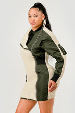 Load image into Gallery viewer, Aviator Knit Utility Dress
