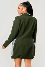 Load image into Gallery viewer, Athina Denim Mix Casual Blazer
