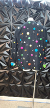 Load image into Gallery viewer, Crystal multicolor button blazer                        sz 3L (fitting 2x/3x)
