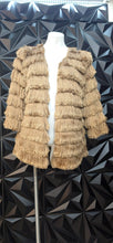 Load image into Gallery viewer, Denim 24/7 fringed open front duster                    sz 14w
