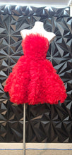 Load image into Gallery viewer, Georgina Chapman red flare dress               sz 10, best fit sz 8
