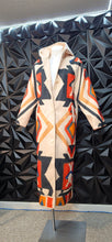Load image into Gallery viewer, Abstract print hooded jacket                  sz small
