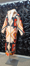 Load image into Gallery viewer, Abstract print hooded jacket                  sz small
