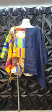 Load image into Gallery viewer, Colorful poncho top               ones size
