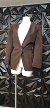 Load image into Gallery viewer, Liz Baker brown blazer                      sz 14 petite
