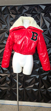 Load image into Gallery viewer, Helium red crop jacket                       sz medium
