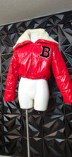 Load image into Gallery viewer, Helium red crop jacket                       sz medium
