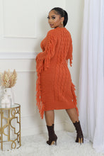 Load image into Gallery viewer, Coziest Feeling Midi Sweater Dress - Rustic
