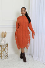 Load image into Gallery viewer, Coziest Feeling Midi Sweater Dress - Rustic
