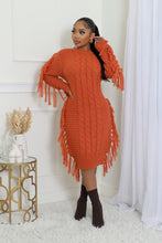 Load image into Gallery viewer, Coziest Feeling Midi Sweater Dress - Rustic
