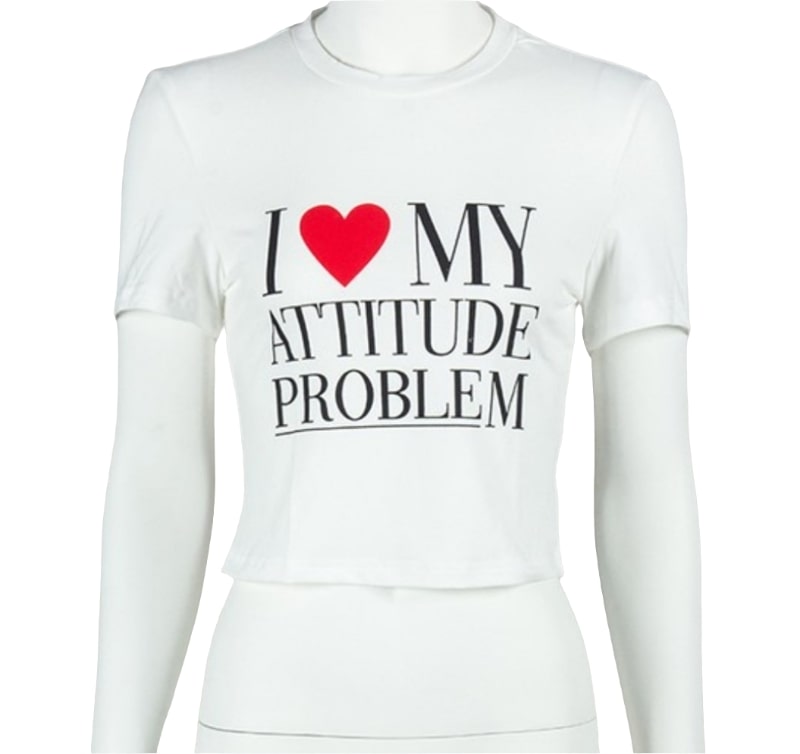 Attitude Problem Crop Tee