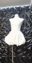 Load image into Gallery viewer, Fashion Nova white balloon dress             sz med, best fit sz small
