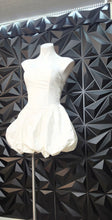 Load image into Gallery viewer, Fashion Nova white balloon dress             sz med, best fit sz small
