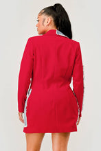 Load image into Gallery viewer, Athina Denim Mix Casual Blazer
