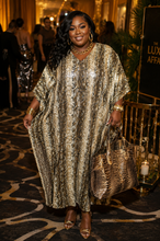 Load image into Gallery viewer, Sante reptile print kaftan       one size
