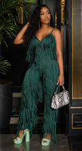 Load image into Gallery viewer, NWT Pretty little things fringe jumpsuit             sz 10
