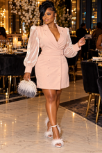 Load image into Gallery viewer, Pink blazer dress               sz large, best fit sz medium

