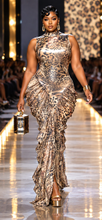 Load image into Gallery viewer, Akira ruched hip bodycon dress            sz large (12-14/16)
