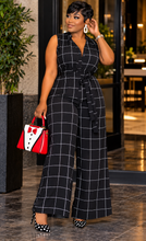 Load image into Gallery viewer, NWT APT black and white jumpsuit   sz: xxl (fit 14/16)
