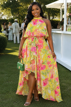 Load image into Gallery viewer, Eliza J floral print lightweight dress       sz 10

