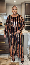 Load image into Gallery viewer, Fashion Nova sequin stripe jumpsuit           sz 2x (16/18 fit)
