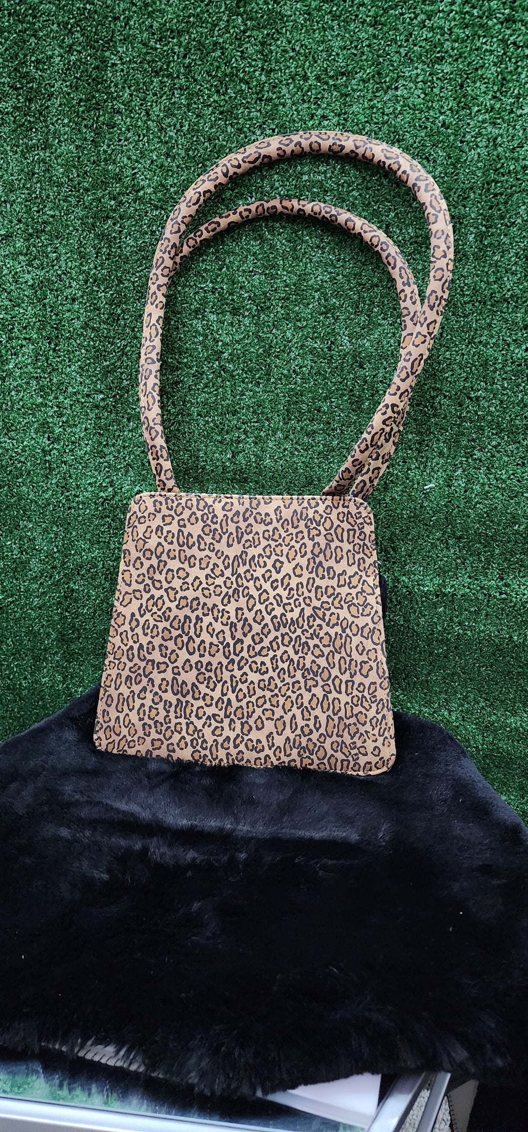 Leopard print handbag